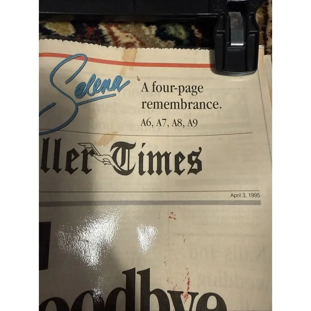 Extremely Rare Selena Corpus Christi Caller Times Newspaper